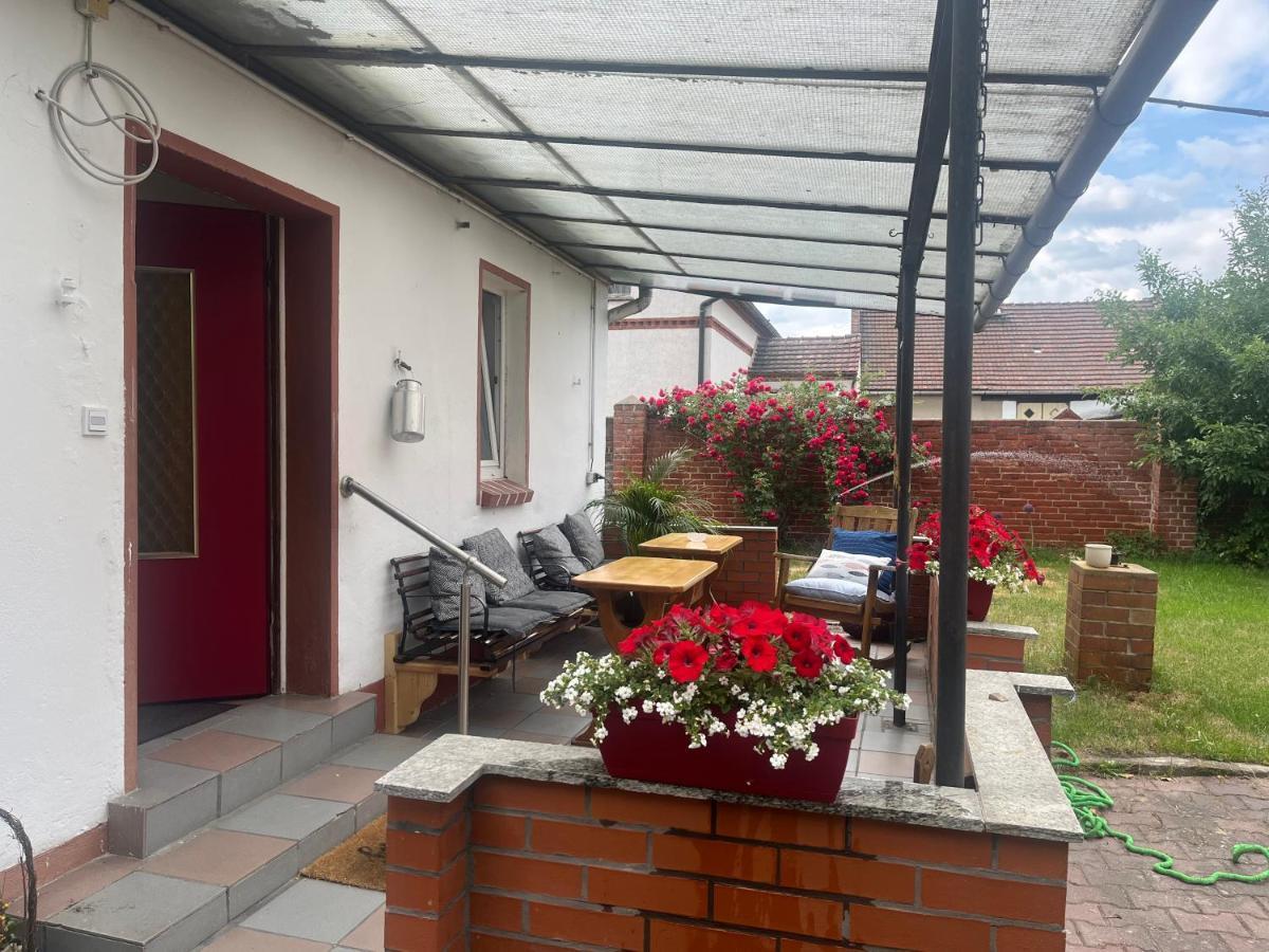 Kahnstuebchen Mit Neuem Innenhof Garten Lübben Extérieur photo
